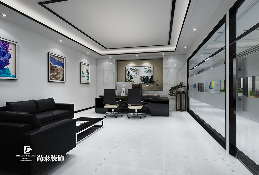 深圳龍崗坪地醫療器械公司辦公設計裝修效果圖 