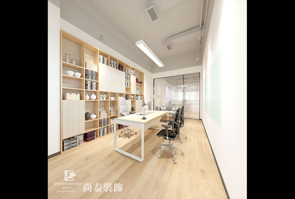 深圳龍華富隆特工業園體育用品公司辦公室裝修效果圖
