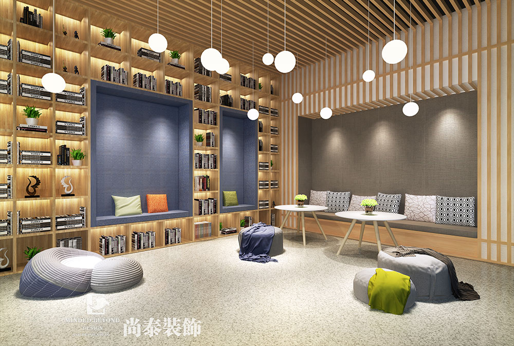 深圳前海基金小鎮金融科技公司辦公室設計效果圖 