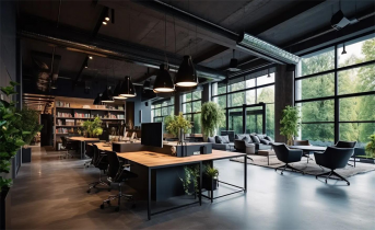 超1000平工業風辦公室裝修設計方案